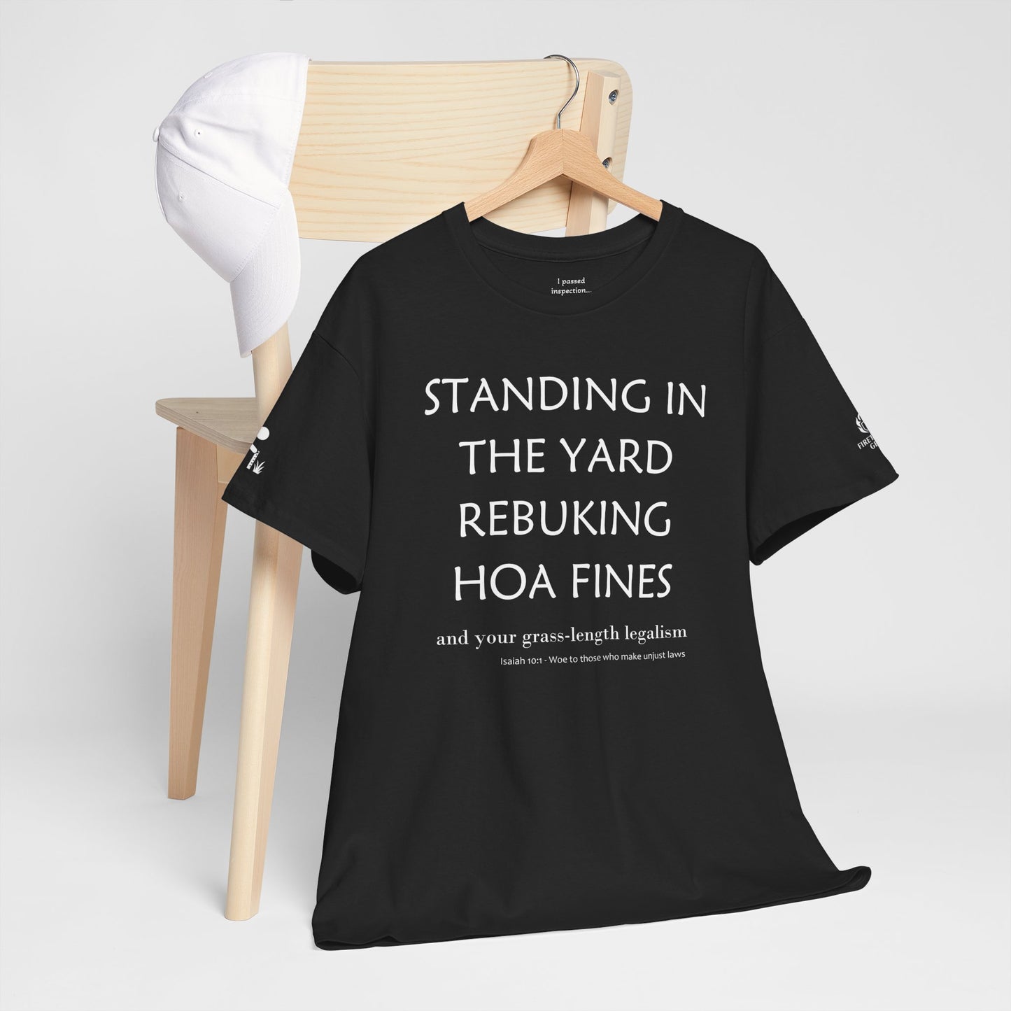 Standing in the yard Rebuking HOA fines | And your grass-length legalism